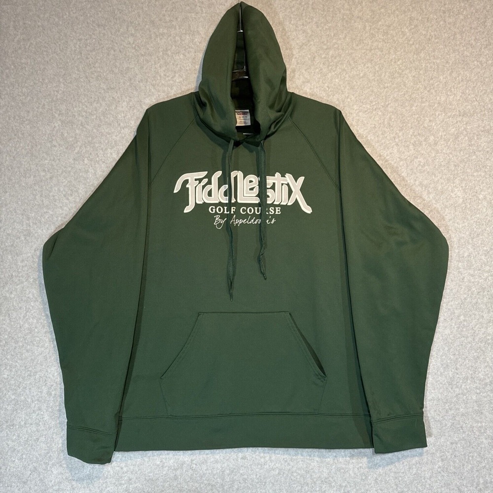 Jerzees Brown Pullover Hoodie Mens Size XL Fiddlestix Golf Course By Appledoon's